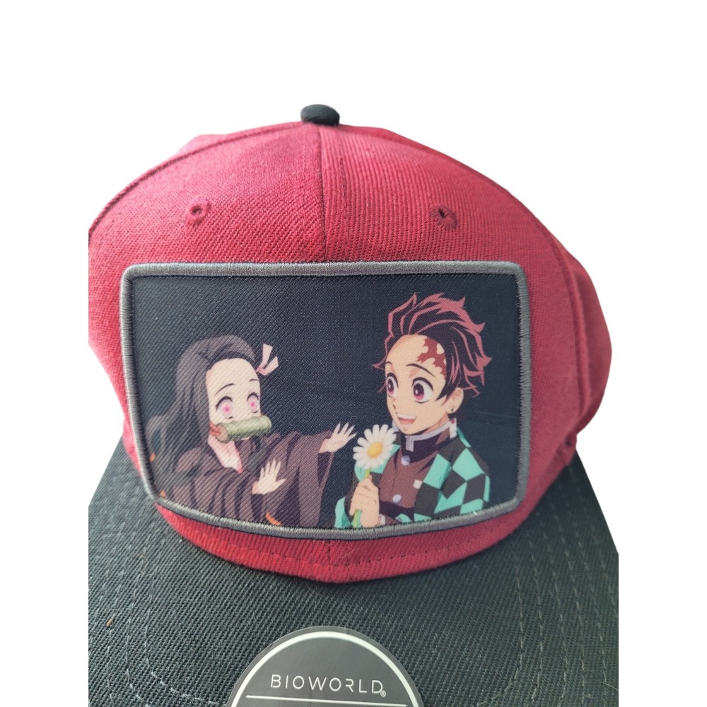 Demon Slayer: Kimetsu No Yaiba Nezuko & Tanjiro PATCH Snapback HAT CAP NEW NWT